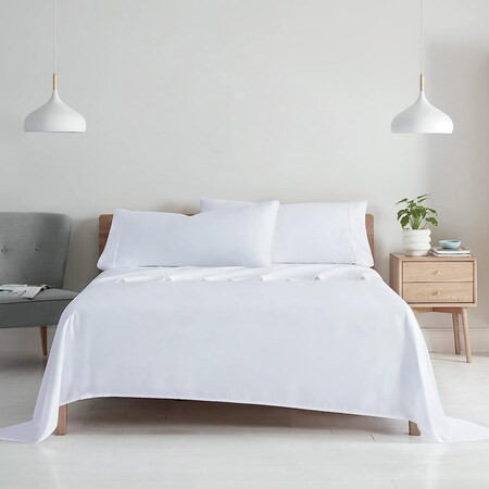Monarch Brands Aston & Arden Tencel Pillowcase King, White, 2PK P-SS-KP-400-WH